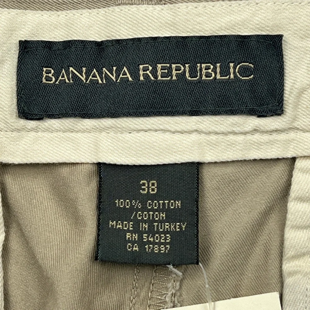 NEW Banana Republic Chino Shorts Men's 38 Khaki Twill 9
